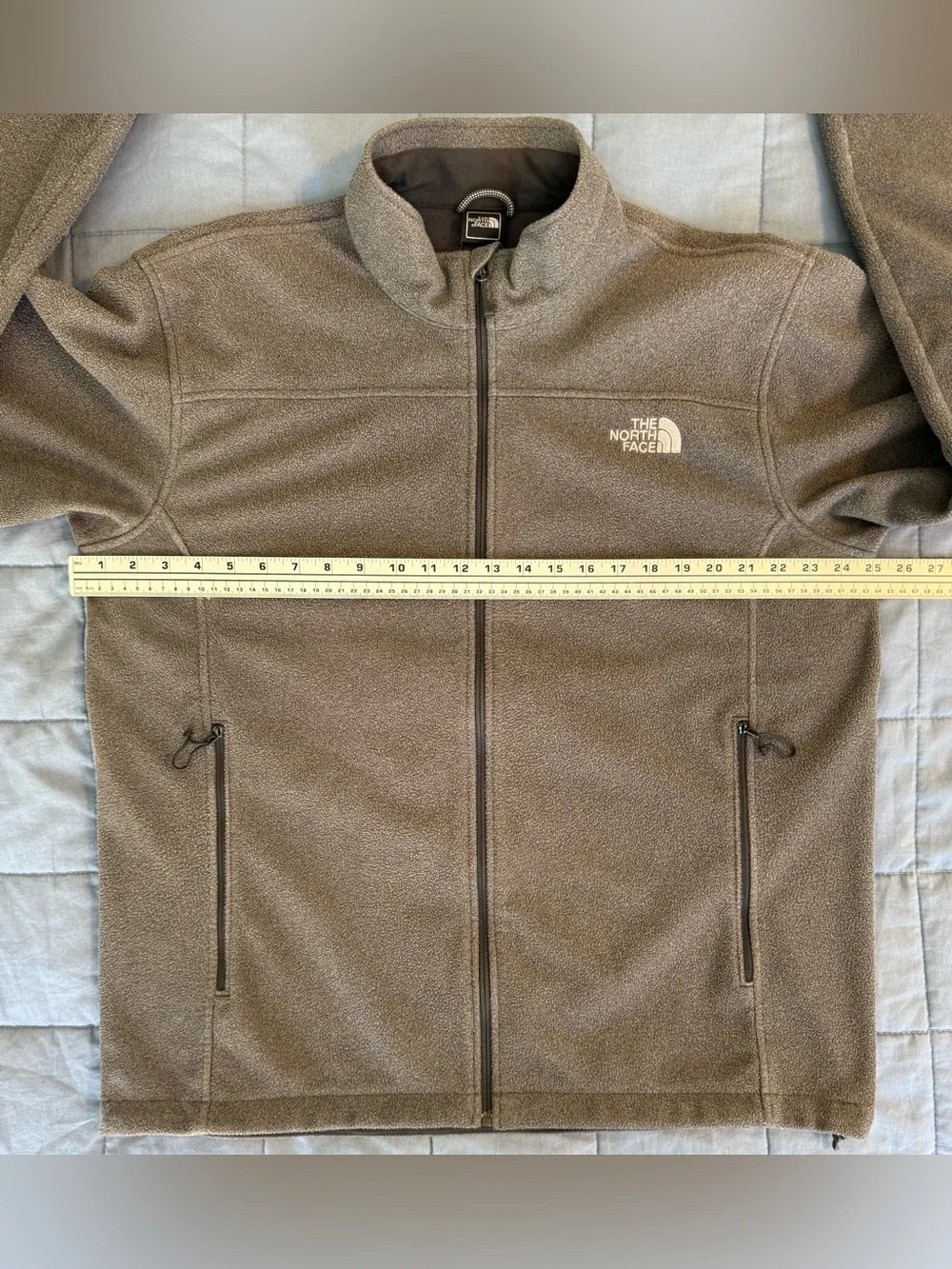 The North Face WindWall ANKU Fleece Jacket Mens XL Gray Full Zip Hiking 🥾